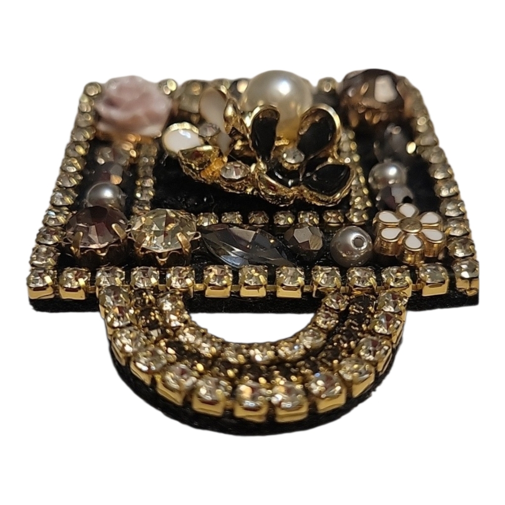 Artsian Crafted Handbag Brooch - Picture 4 of 5